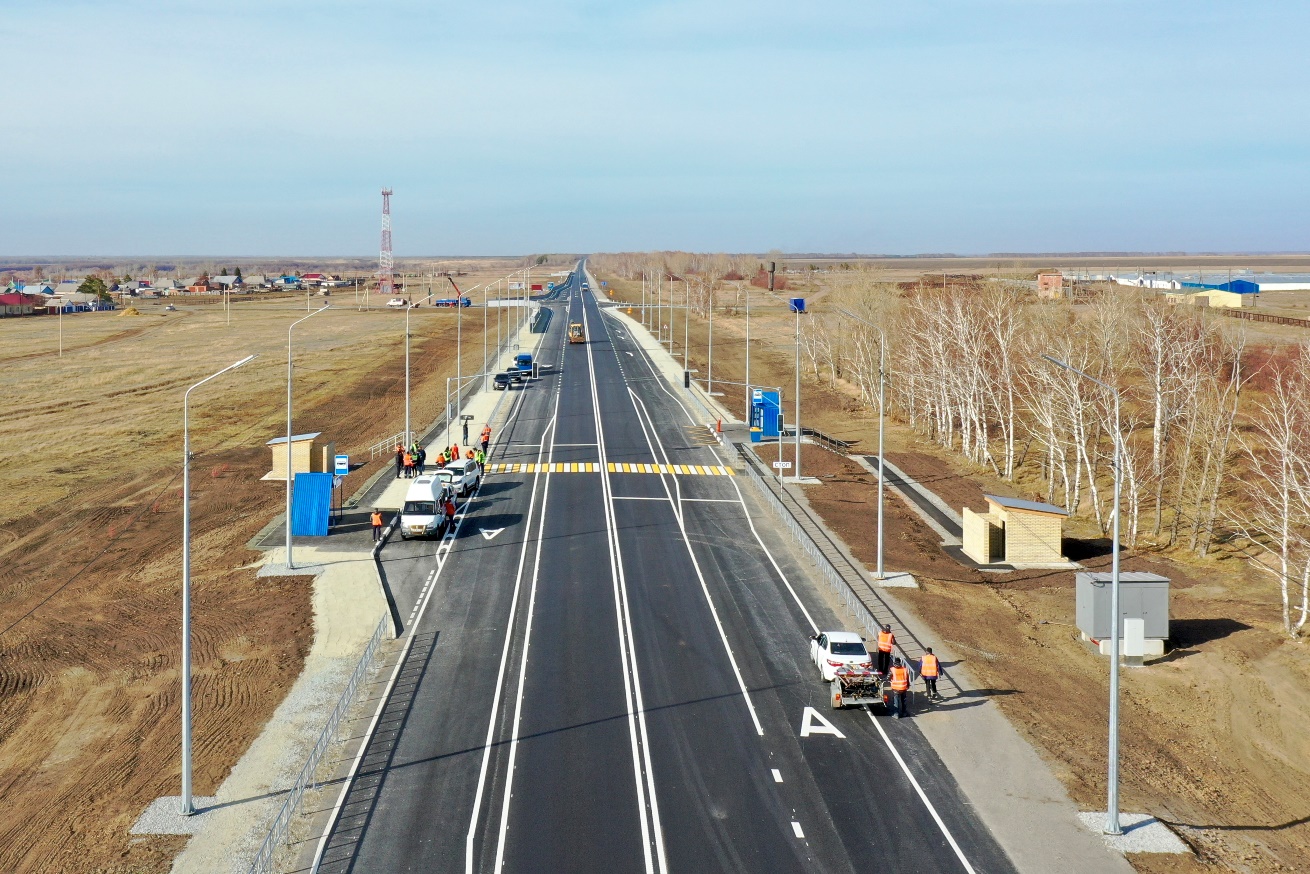 В Омской области капитально отремонтировали 30 км трассы А-320