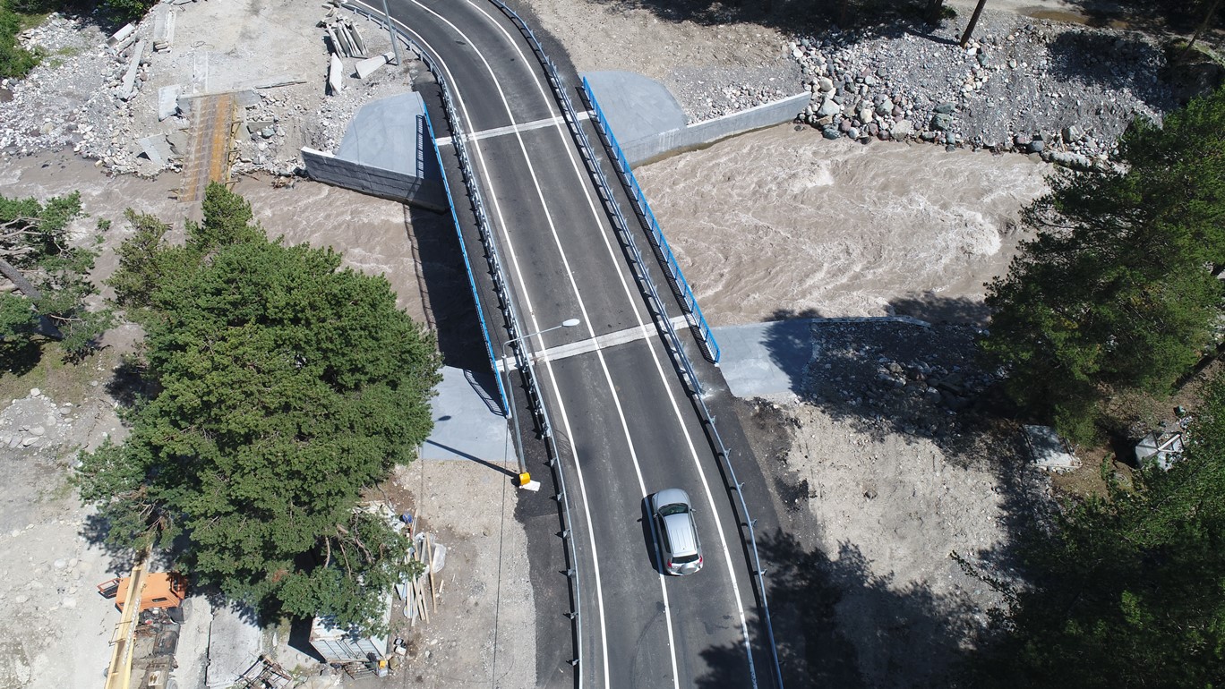 В Кабардино-Балкарии капитально отремонтировали мост через реку Баксан