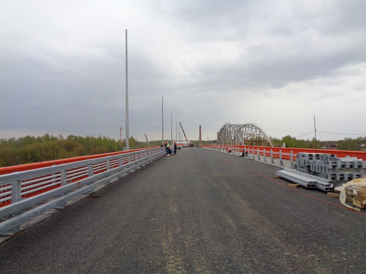 новый Афанасьевский мост в подмосковном Воскресенске откроют в июле