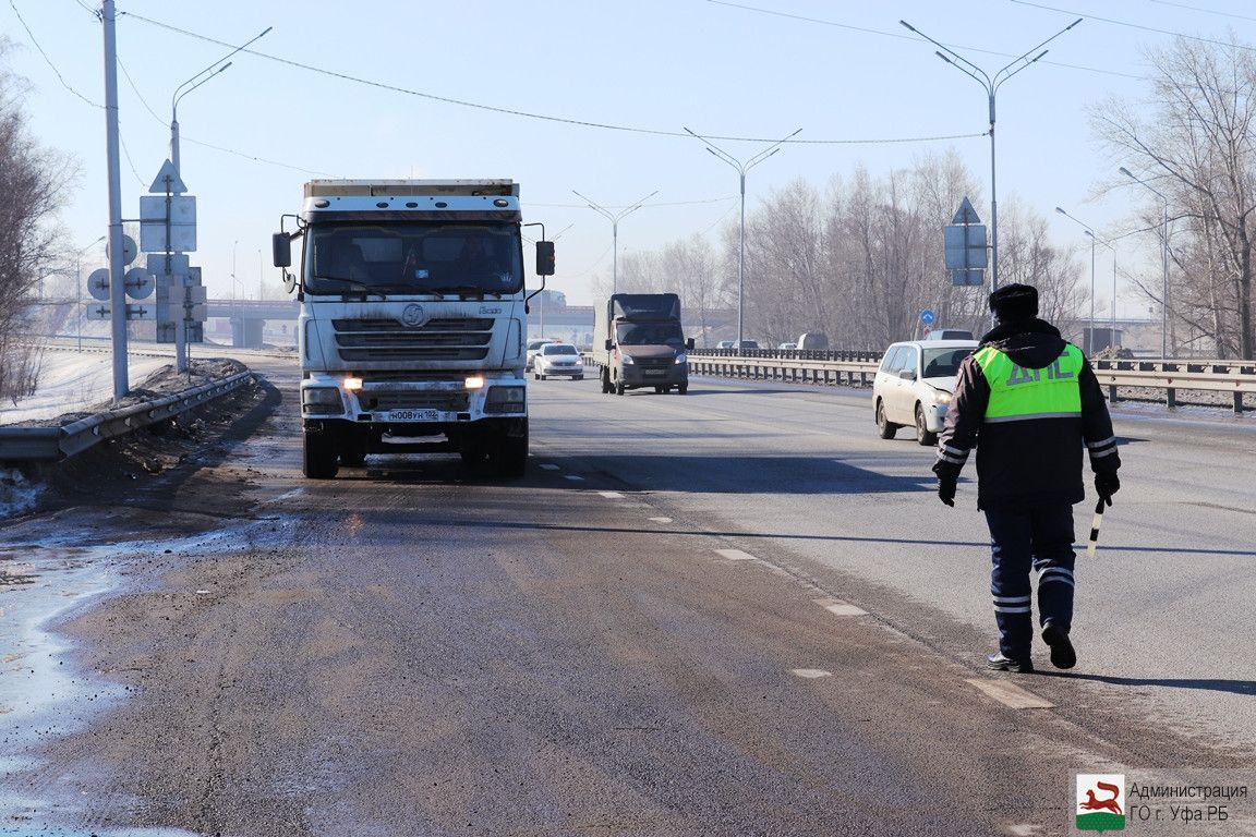 Въезд большегрузов в Уфу без специального разрешения будет запрещен