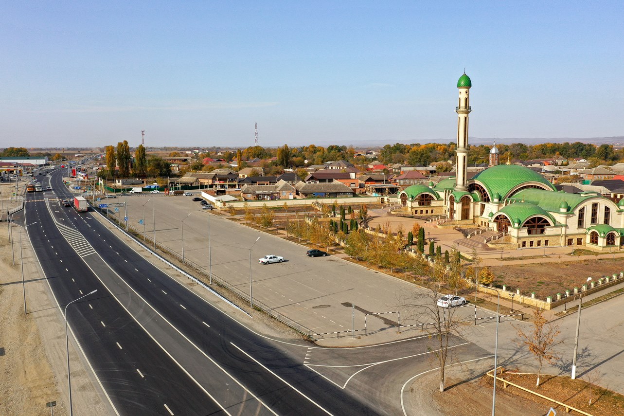 В Чечне до четырех полос расширили участок трассы Р-217 «Кавказ»