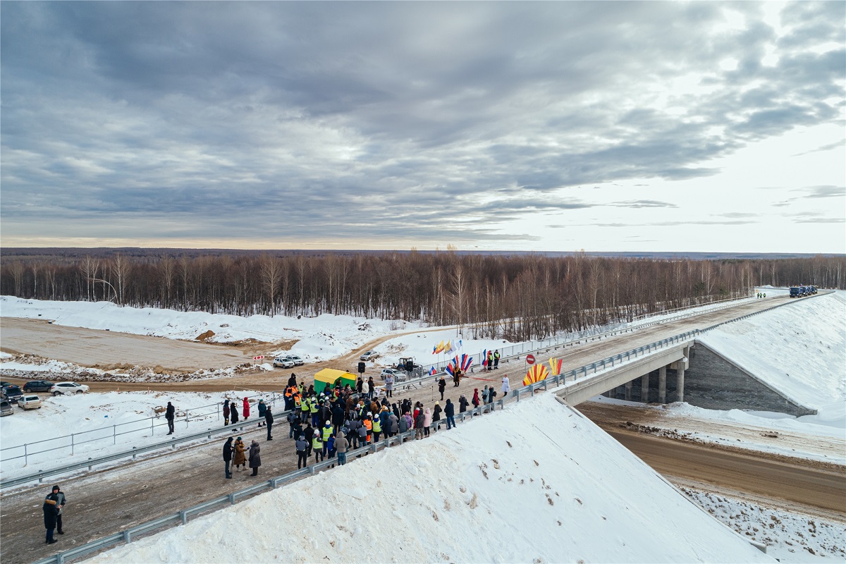 В Чувашской Республике открыли первый путепровод над будущей трассой М-12