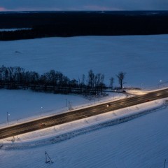 В Брянской области осветили еще несколько участков трассы А-240