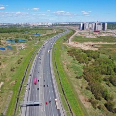 На участке внешнего кольца КАД между Московским шоссе и Софийской улицей перекроют две полосы движения