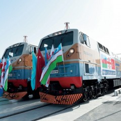 По ж/д «Баку-Тбилиси-Карс» выехал первый грузовой поезд из Турции в Россию