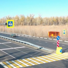 Участок подъездной дороги к Оренбурга расширили до четырех полос