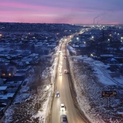 На трассе Р-255 в Красноярском крае провели 7 км линий электроосвещения