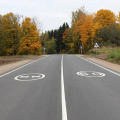 В Псковской области отремонтировали участок дороги, ведущей к Латвии