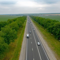 В КБР еще 22 км трассы Р-217 «Кавказ» защитили слоями износа